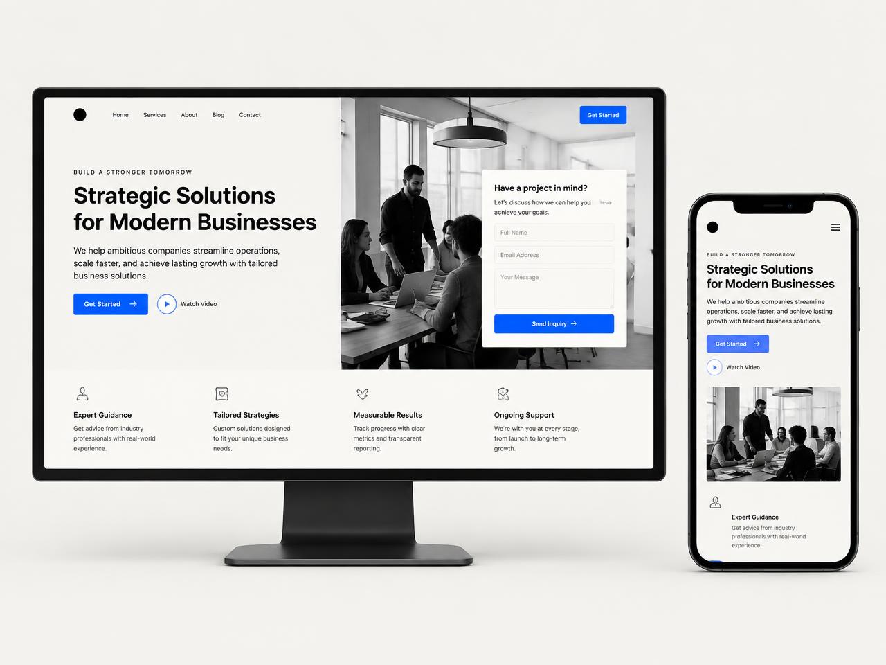 Conversion-Focused Business Landing Page